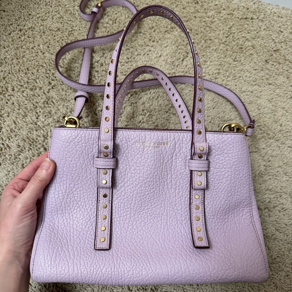 Marc Jacobs Mini T Studded Leather Tote - Picture 1 of 16